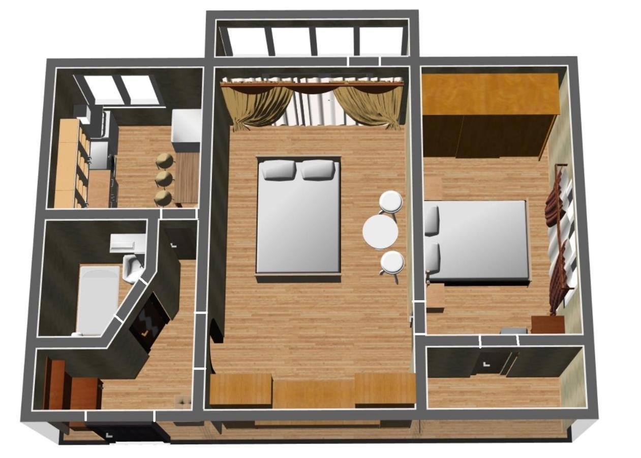 Roses Apartment In The City Center Cernihiv Exterior foto